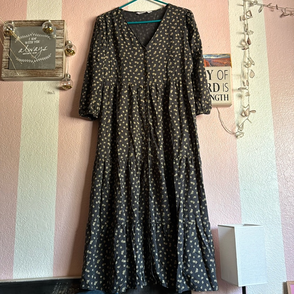 Midi Button Down Dress